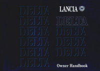 Lancia Delta 1979-1994  - Owners Manual EN 
